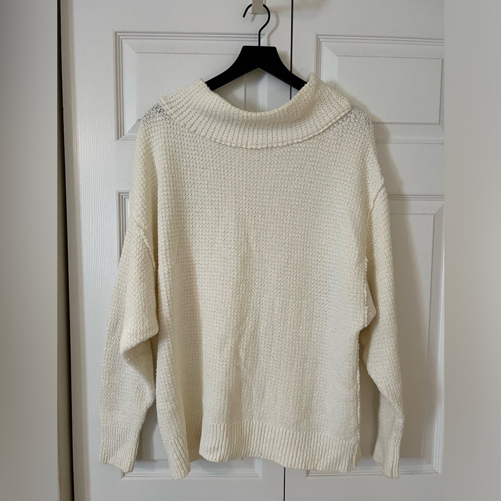 Free People Oversized Waffle Knit Sweater